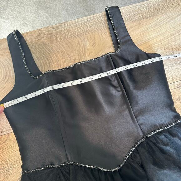 Dolls Kill Polished Pirouette Corset Dress Black Sugar Thrillz L - Picture 9 of 11